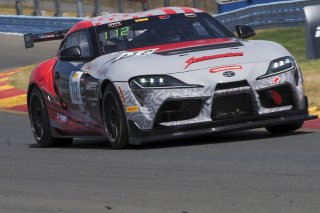 #112 Toyota GR Supra GT4 of Dominc Starkweather and Ryan Dexter, Dexter Racing, GT4 America, Pro-Am, SRO America, Watkins Glen International raceway, Watkins Glen, NY, July 2022..
 | Brian Cleary/SRO