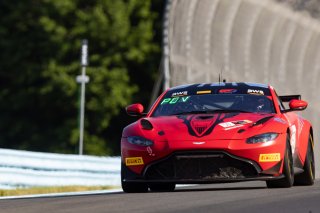 #50 Aston Martin Vantage AMR GT4 of Ross Chouest and Aaron Povoledo, Chouest Povoledo racing, GT4 America, Pro-Am, SRO America, Watkins Geln International, Watkins Glen NY, July 2022.
 | &copy;2022 Regis Lefebure/SRO