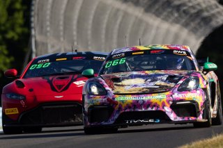 #66 Porsche 718 Cayman GT4 RS Clubsport of Derek DeBoer and Jason Alexandris, The Racers Group, GT4 America, Am, SRO America, Watkins Geln International, Watkins Glen NY, July 2022.
 | ©2022 Regis Lefebure/SRO
