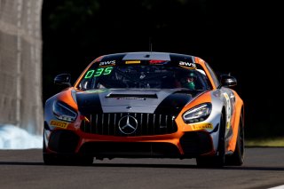 #35 Mercedes-AMG GT4 of Josh Hurley and Manny Franco, Conquest Racing, GT4 America, Silver, SRO America, Watkins Geln International, Watkins Glen NY, July 2022.
 | &copy;2022 Regis Lefebure/SRO