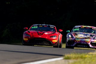 #50 Aston Martin Vantage AMR GT4 of Ross Chouest and Aaron Povoledo, Chouest Povoledo racing, GT4 America, Pro-Am, SRO America, Watkins Geln International, Watkins Glen NY, July 2022.
 | &copy;2022 Regis Lefebure/SRO