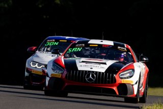 #34 Mercedes-AMG GT4 of Gavin Sanders and Michai Stephens, Conquest Racing/WF Motorsports, GT4 America, Silver, SRO America, Watkins Geln International, Watkins Glen NY, July 2022.
 | &copy;2022 Regis Lefebure/SRO