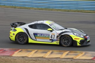 #47 Porsche 718 Cayman GT4 RS Clubsport of Scott Noble and Jason Hart, NOLASPORT, GT4 America, Pro-Am, SRO America, Watkins Glen International raceway, Watkins Glen, NY, July 2022..
 | SRO Motorsports Group