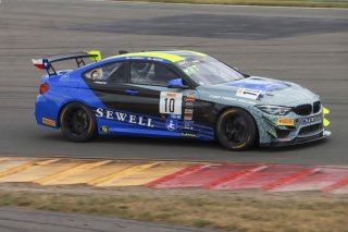 #10 BMW M4 GT4 of Tim Horrell and Raphael Matos, Fast Track Racing, GT4 America, Pro-Am, SRO America, Watkins Glen International raceway, Watkins Glen, NY, July 2022..
 | SRO Motorsports Group