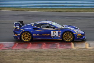 #49 Saleen 1 GT4 of Steve Saleen and Eric Curran, Team Saleen, GT4 America, INV, SRO America, Watkins Glen International raceway, Watkins Glen, NY, July 2022..
 | SRO Motorsports Group