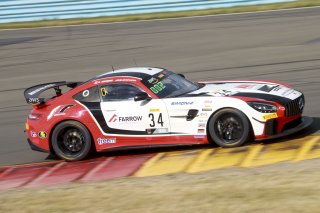 #34 Mercedes-AMG GT4 of Gavin Sanders and Michai Stephens, Conquest Racing/WF Motorsports, GT4 America, Silver, SRO America, Watkins Glen International raceway, Watkins Glen, NY, July 2022..
 | SRO Motorsports Group