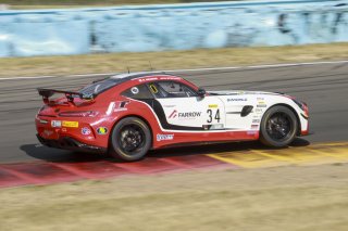 #34 Mercedes-AMG GT4 of Gavin Sanders and Michai Stephens, Conquest Racing/WF Motorsports, GT4 America, Silver, SRO America, Watkins Glen International raceway, Watkins Glen, NY, July 2022..
 | SRO Motorsports Group