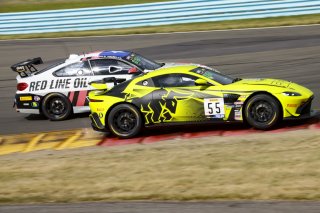 #55 Aston Martin Vantage AMR GT4 GT4 of Moisey Uretsky and Justin Piscitelli, Accelerating Performance, GT4 America, Pro-Am, SRO America, Watkins Glen International raceway, Watkins Glen, NY, July 2022..
 | SRO Motorsports Group