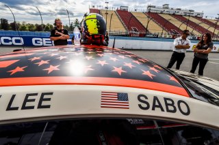 #8 Aston Martin Vantage AMR GT4 of Elias Sabo and Andy Lee, Flying Lizards Motorsports, GT4 America, Pro-Am, SRO America, Watkins Glen International raceway, Watkins Glen, NY, July 2022..
 | SRO Motorsports Group