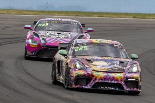 #66 Porsche 718 Cayman GT4 RS Clubsport of Derek DeBoer and Jason Alexandris, The Racers Group, GT4 America, Am, SRO America, Watkins Glen International raceway, Watkins Glen, NY, July 2022..
 | SRO Motorsports Group