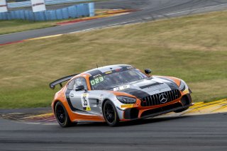 #35 Mercedes-AMG GT4 of Josh Hurley and Manny Franco, Conquest Racing, GT4 America, Silver, SRO America, Watkins Glen International raceway, Watkins Glen, NY, July 2022..
 | SRO Motorsports Group