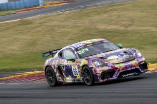 #66 Porsche 718 Cayman GT4 RS Clubsport of Derek DeBoer and Jason Alexandris, The Racers Group, GT4 America, Am, SRO America, Watkins Glen International raceway, Watkins Glen, NY, July 2022..
 | SRO Motorsports Group