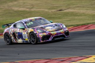 SRO America, Watkins Glen International raceway, Watkins Glen, NY, July 2022..#66 Porsche 718 Cayman GT4 RS Clubsport of Derek DeBoer and Jason Alexandris, The Racers Group, GT4 America, Am
 | SRO Motorsports Group