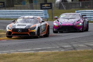 #35 Mercedes-AMG GT4 of Josh Hurley and Manny Franco, Conquest Racing, GT4 America, Silver, SRO America, Watkins Glen International raceway, Watkins Glen, NY, July 2022..
 | SRO Motorsports Group