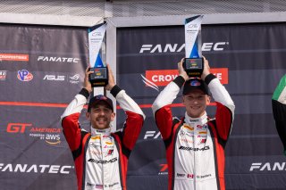 #34 Mercedes-AMG GT4 of Gavin Sanders and Michai Stephens, Conquest Racing/WF Motorsports, GT4 America, Silver, SRO America, Watkins Geln International, Watkins Glen NY, July 2022.
 | &copy;2022 Regis Lefebure/SRO