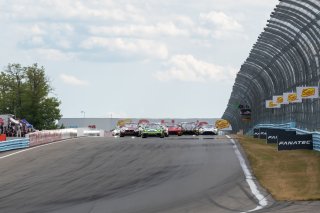 #18 Porsche 718 Cayman GT4 RS Clubsport of Eric Filgueiras and Steven McAleer, RS1, GT4 America, Pro-Am, SRO America, Watkins Glen International raceway, Watkins Glen, NY, July 2022..
 | SRO Motorsports Group