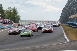 #18 Porsche 718 Cayman GT4 RS Clubsport of Eric Filgueiras and Steven McAleer, RS1, GT4 America, Pro-Am, SRO America, Watkins Glen International raceway, Watkins Glen, NY, July 2022..
 | SRO Motorsports Group