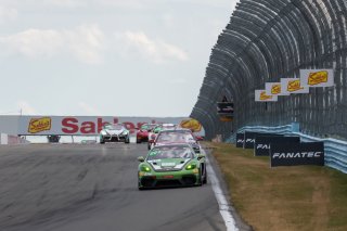 #18 Porsche 718 Cayman GT4 RS Clubsport of Eric Filgueiras and Steven McAleer, RS1, GT4 America, Pro-Am, SRO America, Watkins Glen International raceway, Watkins Glen, NY, July 2022..
 | SRO Motorsports Group