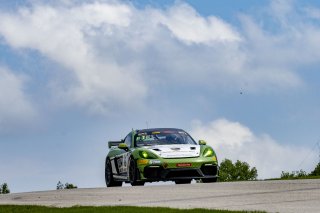 #18 Porsche 718 Cayman GT4 RS Clubsport of Eric Filgueiras and Steven McAleer, RS1, GT4 America, Pro-Am, SRO America, Road America, Elkhart Lake, WI, August 2022
 | Brian Cleary/SRO