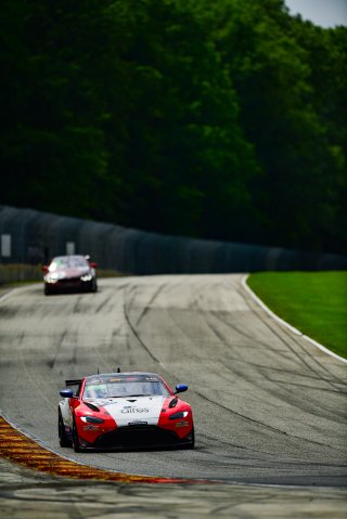 #15 Aston Martin Vantage AMR GT4 of Bryan Putt and Kenton Koch, BSPort Racing, GT4 America, Pro-Am, SRO America, Road America, Elkhart Lake, Wisconsin, August 2022.
 | Fred Hardy | SRO