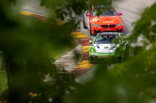 #18 Porsche 718 Cayman GT4 RS Clubsport of Eric Filgueiras and Steven McAleer, RS1, GT4 America, Pro-Am, SRO America, Road America, Elkhart Lake, WI, August 2022
 | Regis Lefebure/SRO