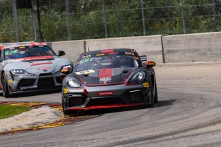 #83 Porsche718 Cayman GT4 RS Clubsport of Juan Martinez and Nelson Calle, RS1, GT4 America, Am, SRO America, Road America, Elkhart Lake, WI, August 2022
 | Regis Lefebure/SRO