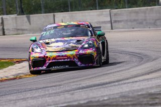 #66 Porsche 718 Cayman GT4 RS Clubsport of Derek DeBoer and Jason Alexandris, The Racers Group, GT4 America, Am, SRO America, Road America, Elkhart Lake, WI, August 2022
 | Regis Lefebure/SRO