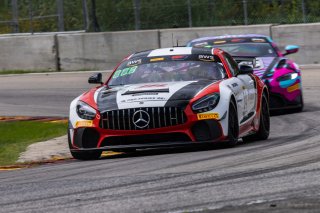 #34 Mercedes-AMG GT4 of Gavin Sanders and Michai Stephens, Conquest Racing/WF Motorsports, GT4 America, Silver, SRO America, Road America, Elkhart Lake, WI, August 2022
 | Regis Lefebure/SRO
