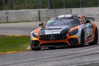 #35 Mercedes-AMG GT4 of Josh Hurley and Manny Franco, Conquest Racing, GT4 America, Silver, SRO America, Road America, Elkhart Lake, WI, August 2022
 | Regis Lefebure/SRO