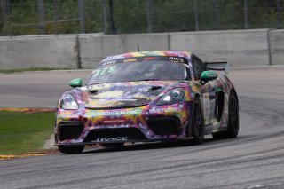 #66 Porsche 718 Cayman GT4 RS Clubsport of Derek DeBoer and Jason Alexandris, The Racers Group, GT4 America, Am, SRO America, Road America, Elkhart Lake, WI, August 2022
 | Regis Lefebure/SRO