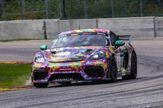 #66 Porsche 718 Cayman GT4 RS Clubsport of Derek DeBoer and Jason Alexandris, The Racers Group, GT4 America, Am, SRO America, Road America, Elkhart Lake, WI, August 2022
 | Regis Lefebure/SRO