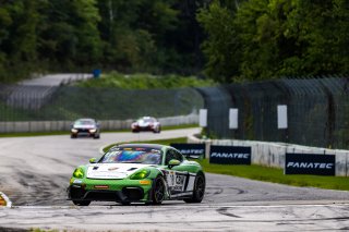 #18 Porsche 718 Cayman GT4 RS Clubsport of Eric Filgueiras and Steven McAleer, RS1, GT4 America, Pro-Am, SRO America, Road America, Elkhart Lake, WI, August 2022
 | Regis Lefebure/SRO