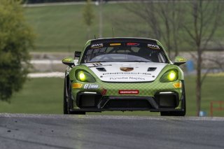 #18 Porsche 718 Cayman GT4 RS Clubsport of Eric Filgueiras and Steven McAleer, RS1, GT4 America, Pro-Am, SRO America, Road America, Elkhart Lake, WI, August 2022
 | Brian Cleary/SRO
