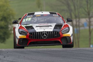 #34 Mercedes-AMG GT4 of Gavin Sanders and Michai Stephens, Conquest Racing/WF Motorsports, GT4 America, Silver, SRO America, Road America, Elkhart Lake, WI, August 2022
 | Brian Cleary/SRO