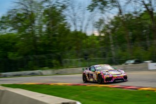 #66 Porsche 718 Cayman GT4 RS Clubsport of Derek DeBoer and Jason Alexandris, The Racers Group, GT4 America, Am, SRO America, Road America, Elkhart Lake, Wisconsin, August 2022.
 | Fred Hardy | SRO