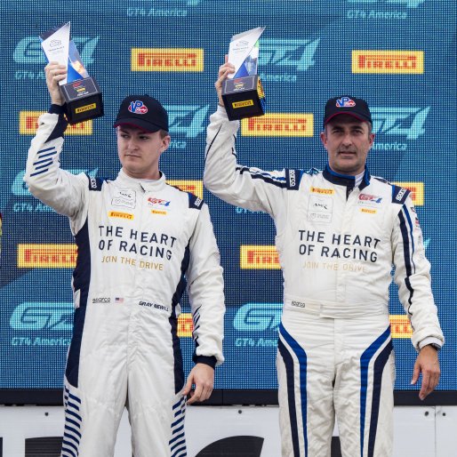 #25 Aston Martin Vantage AMR GT4 of Gray Newell and Ian James, Heart of Racing Team, GT4 America, Pro-Am, SRO America, Road America, Elkhart Lake, WI, August 2022
 | Brian Cleary/SRO