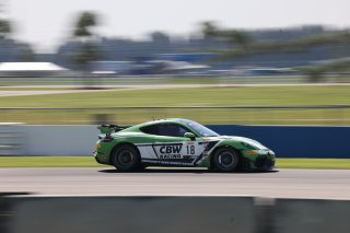 #18 Porsche 718 Cayman GT4 RS Clubsport of Eric Filgueiras and Steven McAleer, RS1, GT4 America, Pro-Am, SRO America, Sebring Int&rsquo;l Raceway, Sebring Florida, September 2022
 | Regis Lefebure/SRO