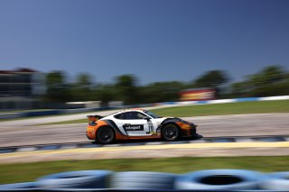 #19 Porsche 718 Cayman GT4 RS Clubsport of Alain Staid and Thomas Merrill, NOLASPORT, GT4 America, Pro-Am, SRO America, Sebring Int’l Raceway, Sebring Florida, September 2022
 | Regis Lefebure/SRO