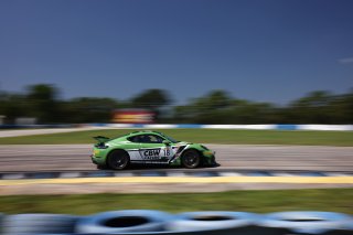 #18 Porsche 718 Cayman GT4 RS Clubsport of Eric Filgueiras and Steven McAleer, RS1, GT4 America, Pro-Am, SRO America, Sebring Int&rsquo;l Raceway, Sebring Florida, September 2022
 | Regis Lefebure/SRO