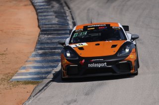 #19 Porsche 718 Cayman GT4 RS Clubsport of Alain Staid and Thomas Merrill, NOLASPORT, GT4 America, Pro-Am, SRO America, Sebring Int’l Raceway, Sebring Florida, September 2022
 | Regis Lefebure/SRO