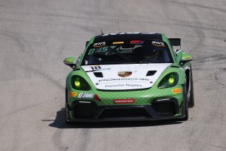 #18 Porsche 718 Cayman GT4 RS Clubsport of Eric Filgueiras and Steven McAleer, RS1, GT4 America, Pro-Am, SRO America, Sebring Int&rsquo;l Raceway, Sebring Florida, September 2022
 | Regis Lefebure/SRO