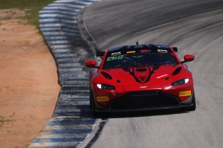 #50 Aston Martin Vantage AMR GT4 of Ross Chouest and Aaron Povoledo, Chouest Povoledo racing, GT4 America, Pro-Am, SRO America, Sebring Int&rsquo;l Raceway, Sebring Florida, September 2022
 | Regis Lefebure/SRO