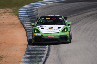#18 Porsche 718 Cayman GT4 RS Clubsport of Eric Filgueiras and Steven McAleer, RS1, GT4 America, Pro-Am, SRO America, Sebring Int&rsquo;l Raceway, Sebring Florida, September 2022
 | Regis Lefebure/SRO