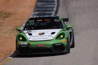 #18 Porsche 718 Cayman GT4 RS Clubsport of Eric Filgueiras and Steven McAleer, RS1, GT4 America, Pro-Am, SRO America, Sebring Int&rsquo;l Raceway, Sebring Florida, September 2022
 | Regis Lefebure/SRO