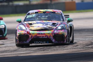 #66 Porsche 718 Cayman GT4 RS Clubsport of Derek DeBoer and Jason Alexandris, The Racers Group, GT4 America, Am, SRO America, Sebring Int’l Raceway, Sebring Florida, September 2022
 | Regis Lefebure/SRO