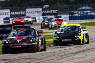 #83 Porsche718 Cayman GT4 RS Clubsport of Juan Martinez and Nelson Calle, RS1, GT4 America, Am, SRO America, Sebring Int’l Raceway, Sebring Florida, September 2022
 | Regis Lefebure/SRO