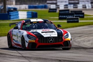 #34 Mercedes-AMG GT4 of Gavin Sanders and Michai Stephens, Conquest Racing/WF Motorsports, GT4 America, Silver, SRO America, Sebring Int&rsquo;l Raceway, Sebring Florida, September 2022
 | Regis Lefebure/SRO