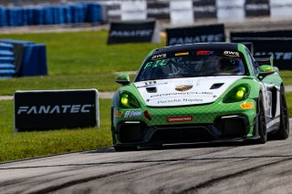 #18 Porsche 718 Cayman GT4 RS Clubsport of Eric Filgueiras and Steven McAleer, RS1, GT4 America, Pro-Am, SRO America, Sebring Int&rsquo;l Raceway, Sebring Florida, September 2022
 | Regis Lefebure/SRO