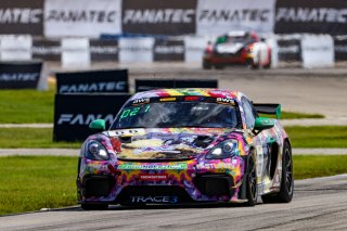 #66 Porsche 718 Cayman GT4 RS Clubsport of Derek DeBoer and Jason Alexandris, The Racers Group, GT4 America, Am, SRO America, Sebring Int’l Raceway, Sebring Florida, September 2022
 | Regis Lefebure/SRO