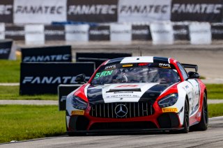 #34 Mercedes-AMG GT4 of Gavin Sanders and Michai Stephens, Conquest Racing/WF Motorsports, GT4 America, Silver, SRO America, Sebring Int&rsquo;l Raceway, Sebring Florida, September 2022
 | Regis Lefebure/SRO
